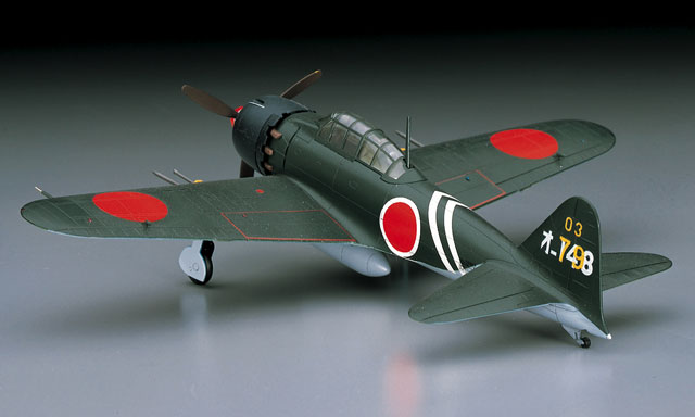 ハセガワ 1/72 三菱 A6M5c 零戦 52型丙 ゼロ戦 プラモデル 完成品