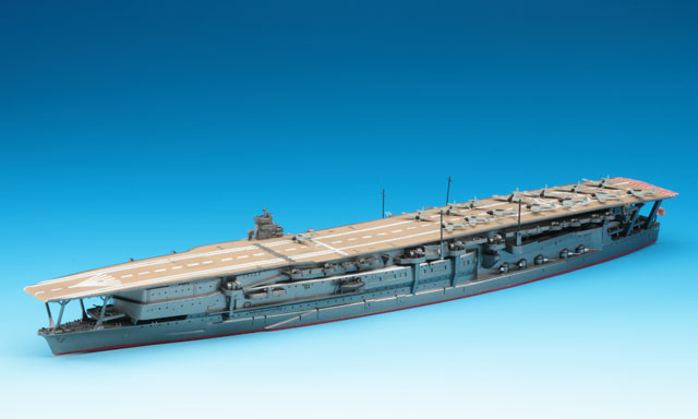 ハセガワ　日本海軍　航空母艦　加賀　1/700　プラモデル完成品　ジオラマ