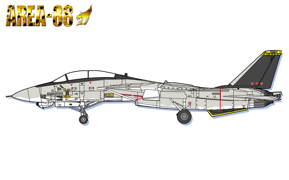 エリア88」 F-14A トムキャット “ミッキー・サイモン” | 株式会社 ハセガワ