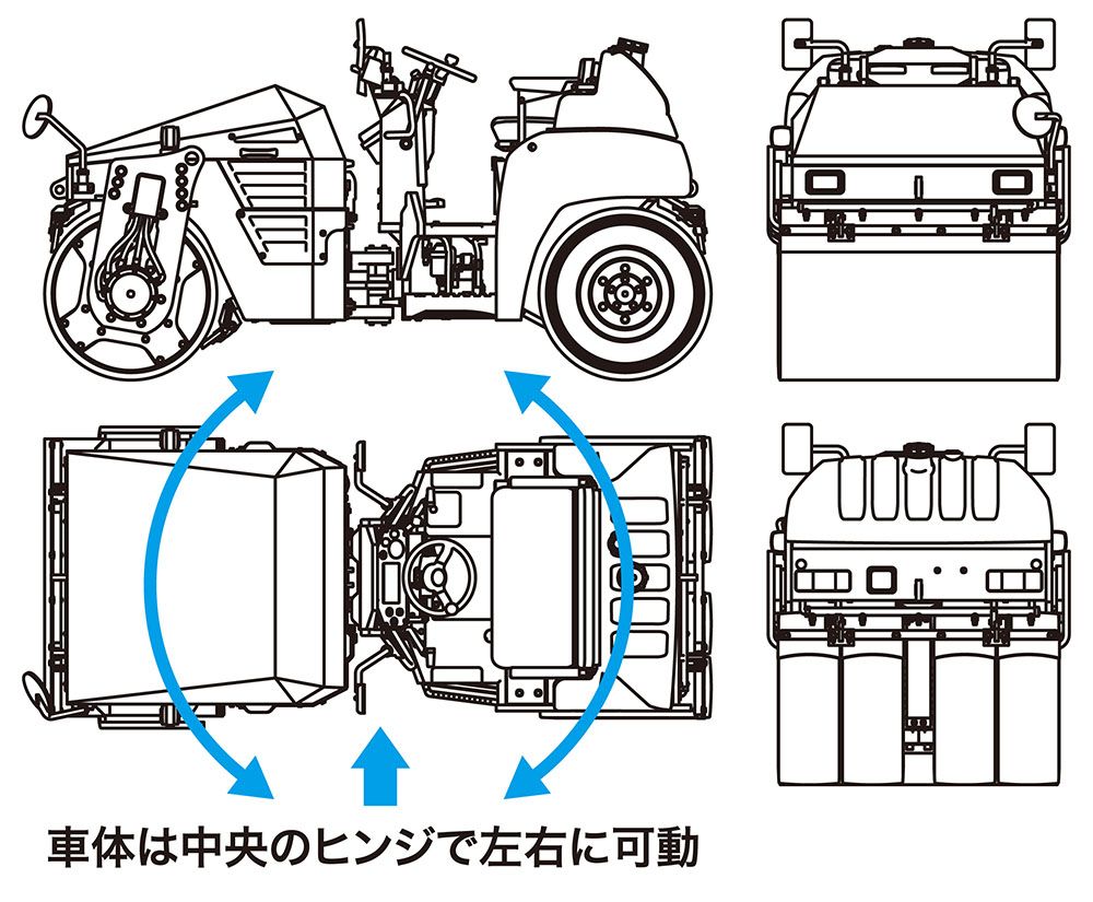 (未使用･未開封品)　ハセガワ 35 建機シリーズ 日立建機 コンバインド振動ローラー ZC50C-5 プラモデル WM02 wyeba8q