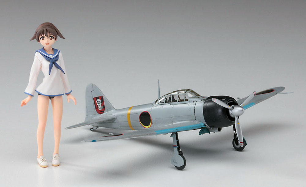 ストライクウィッチーズ 宮藤芳佳 w/零式艦上戦闘機 22型（1/72