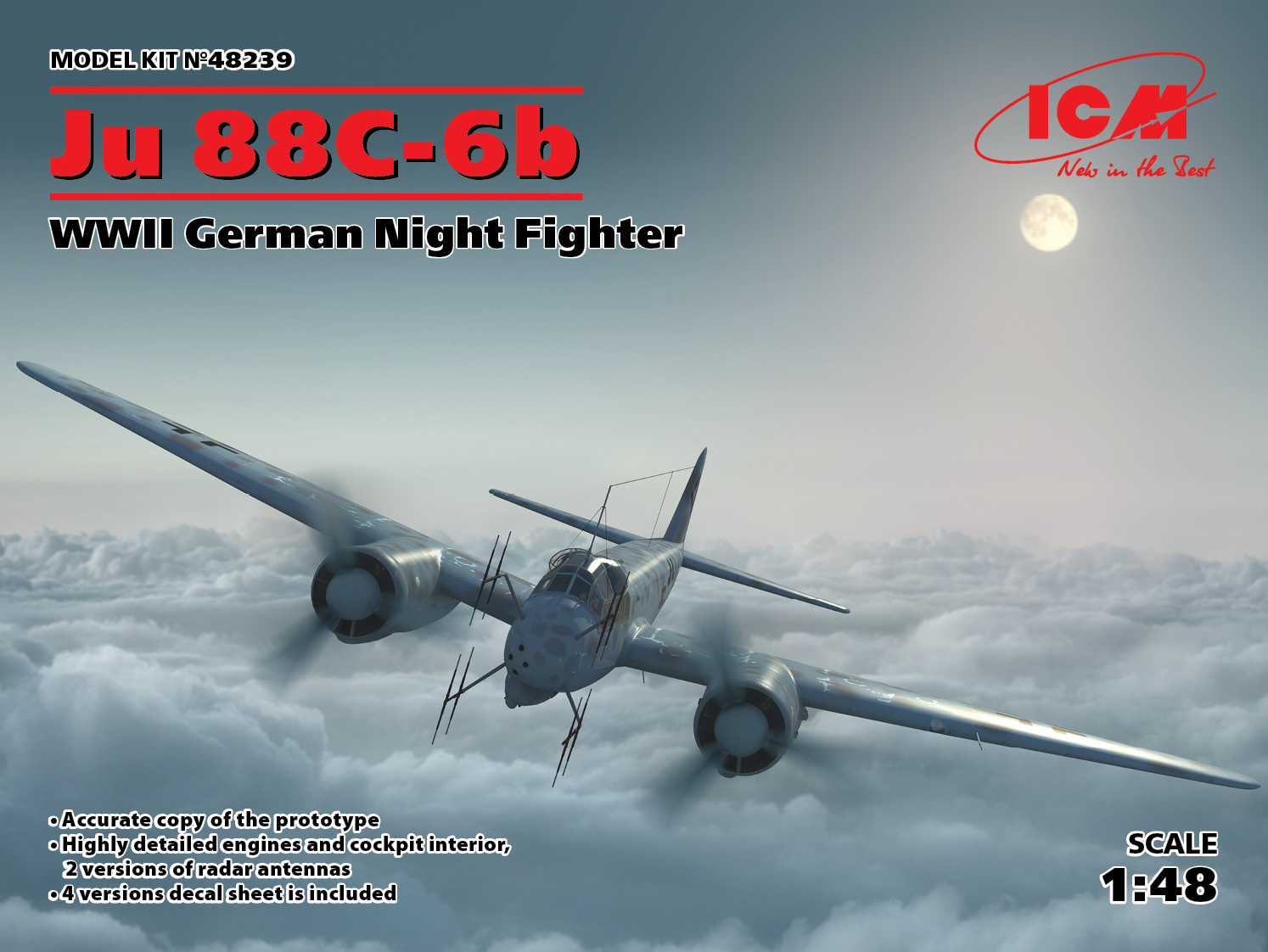 ユンカース JU-88G6 重夜間戦闘機 1/72 ズベズダ