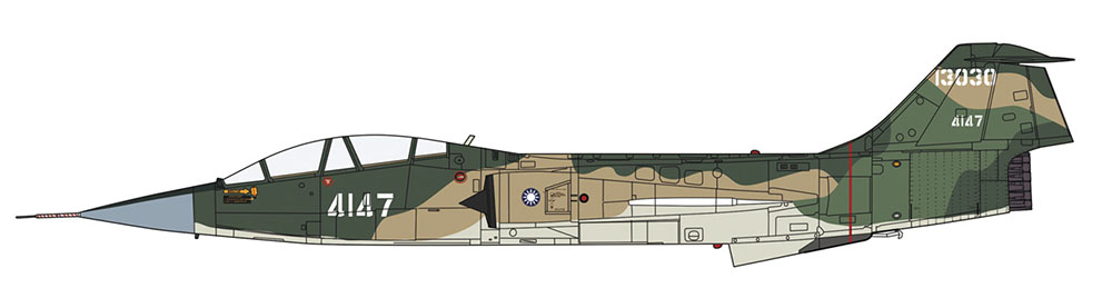 F-104 スターファイター （G/DJ型） （複座型） “台湾空軍/航空自衛隊” | 株式会社 ハセガワ