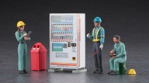 Hasegawa WM03 Construction Workers Set A Road Paving Workers 4 set & accessories 