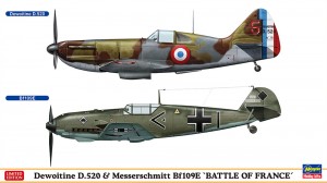 02332 Dewitine D.520&Bf109E BATTLE OF FRANCE_ol