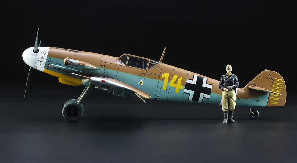メッサーシュミット Bf109F-4 Trop “アフリカの星（マルセイユ）” w 