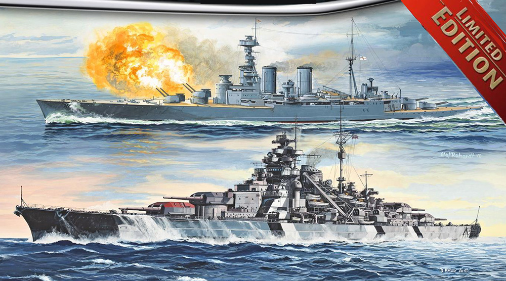 HMSフッド vs. ビスマルク – 80周年記念バトルセット 株式会社 ハセガワ