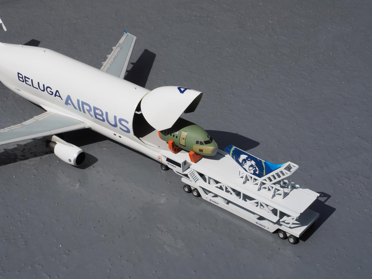 AIRBUS BELUGA | 株式会社 ハセガワ 希少 迫力満点 Airbus BELUGA 1