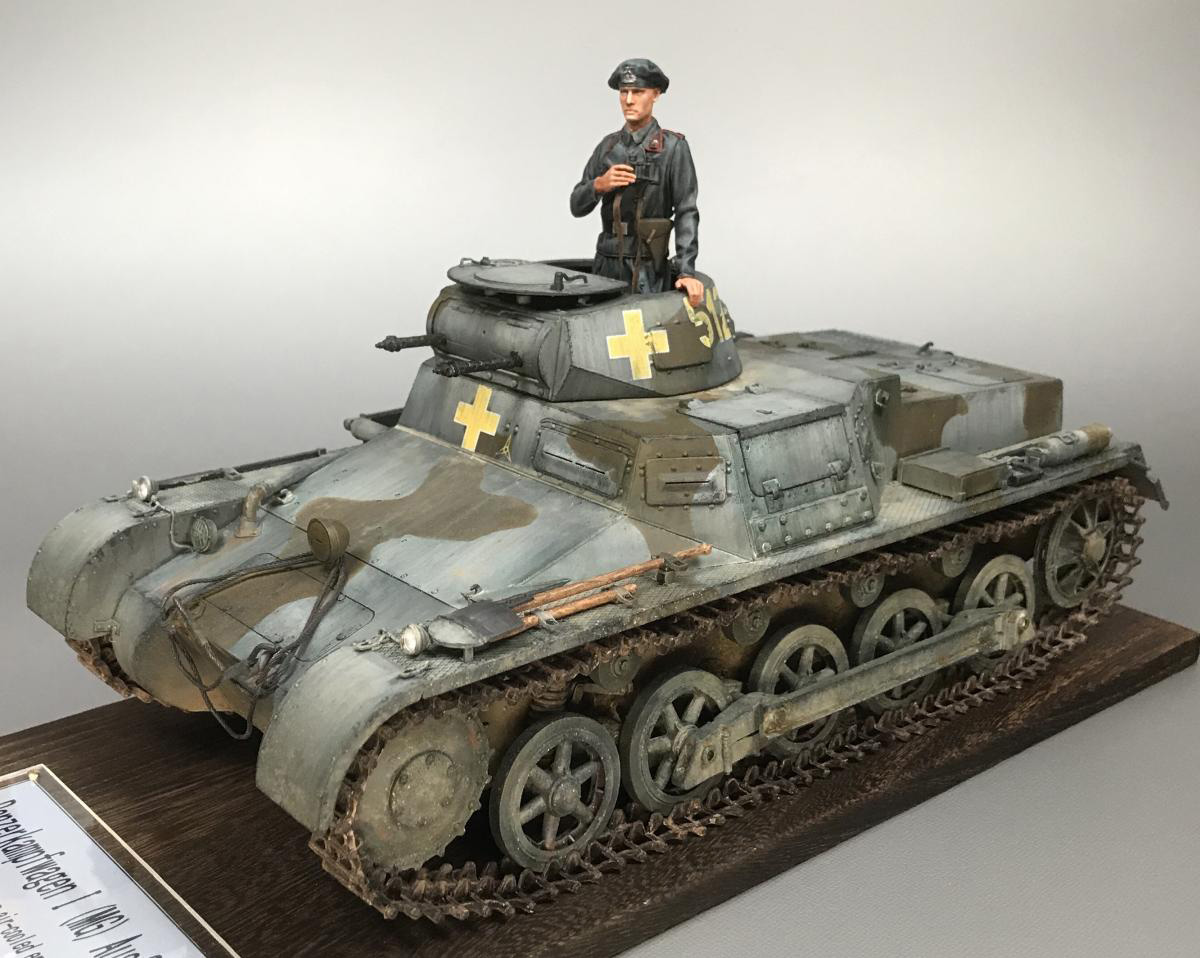 タコム1/16 ドイツ1号戦車B型完成品