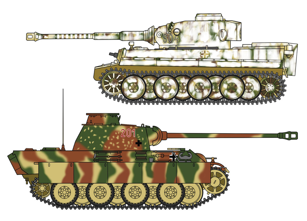 タイガー I 型 & パンサー G型 “ドイツ陸軍主力戦車 コンボ