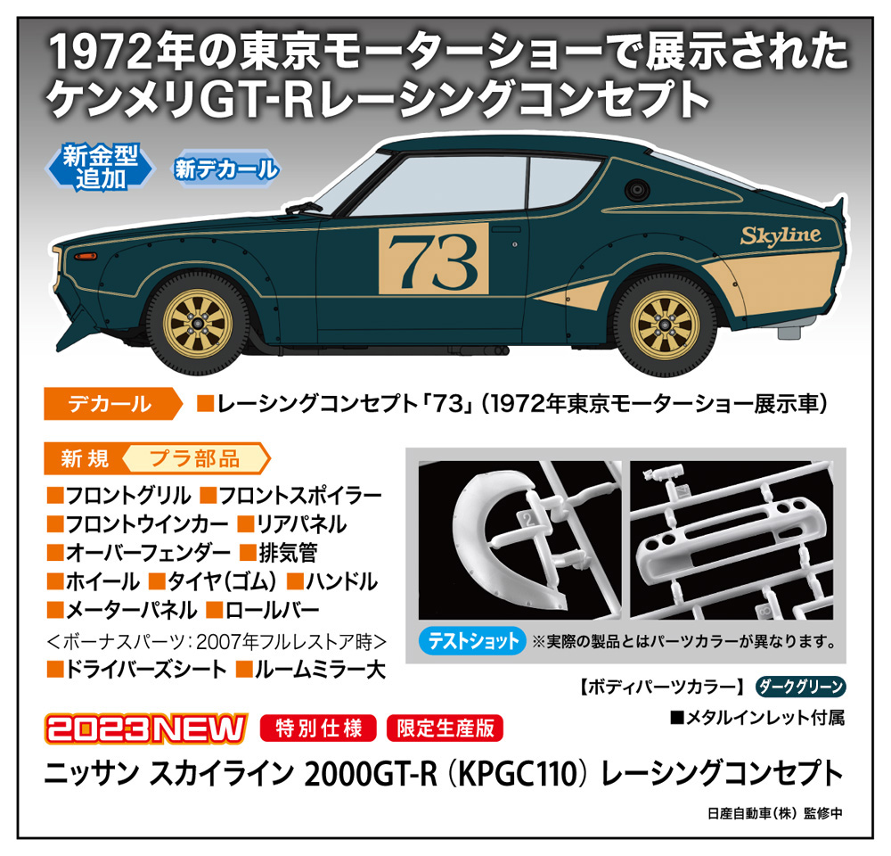 永遠の定番モデル 24 ニッサン スカイライン 2000GT-R KPGC110