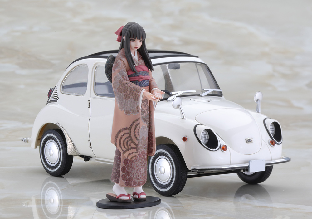 旧車GIRLS」 スバル 360 デラックス w/フィギュア | 株式会社 ハセガワ