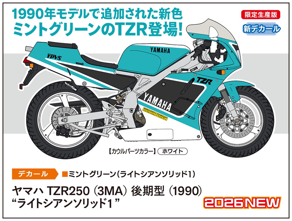 ヤマハ TZR250 （3MA） 後期型 （1990） “ライトシアンソリッド1