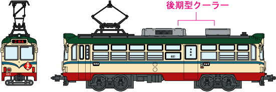 NT114 土佐電鉄600型“後期型クーラー仕様”